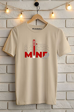 MIND Baskılı Unisex Oversize Tişört