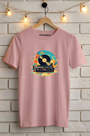 Plak Baskılı Unisex Oversize Tişört