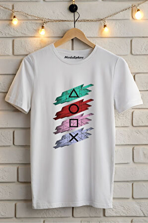 Squid Game Sembol Baskılı Unisex Oversize Tişört