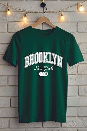 Brooklyn Baskılı Unisex Tişört