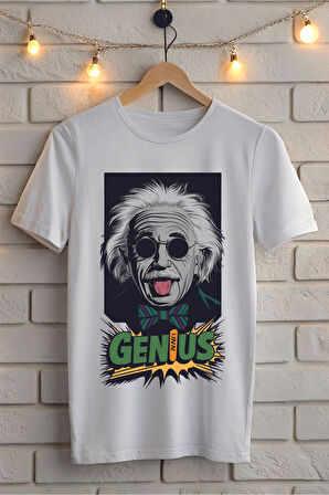 GENIUS Baskılı Unisex Tişört