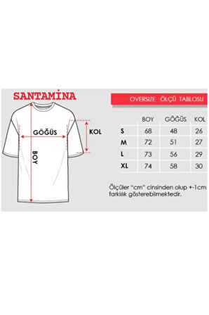 Kadın Saks Mavi Happiest Baskılı Oversize Tshirt