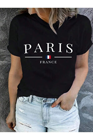 Unisex Oversize Baskılı Pamuklu Bisiklet Yaka Kısa Kollu T-shirt