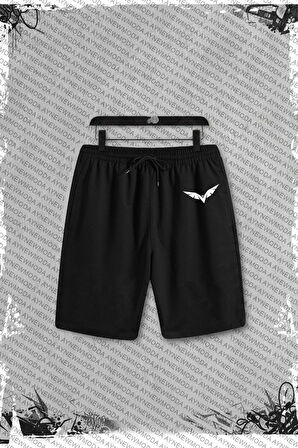 Dikey Baskılı Şort ve Tişört Takımı