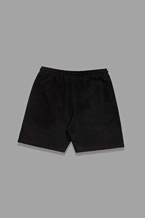 Unisex Kalp Baskılı Şort