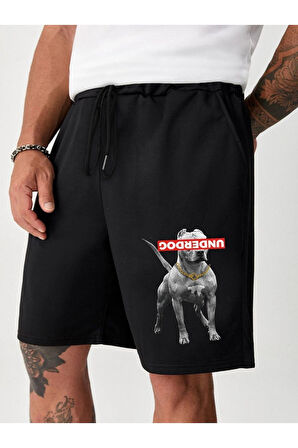 Unisex Dog Baskılı Şort