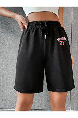 Unisex Los Angeles 23 Yazılı Şort