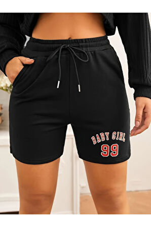 Unisex Baby Girl Yazılı Şort