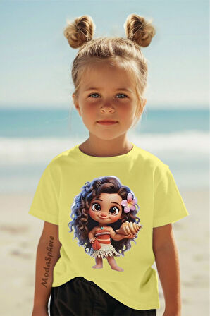 ALOHA BASKILI BİSİKLET YAKA KISA KOLLU ÇOCUK TİŞÖRT