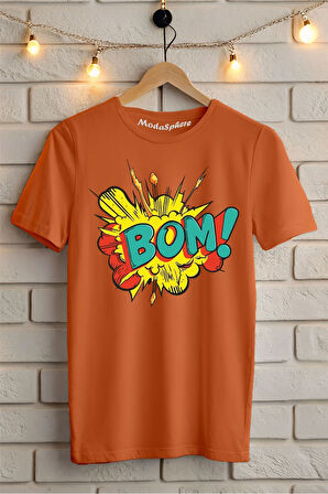 BOM !! Baskılı Unisex Oversize Tişört