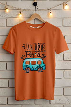 Retro Car Baskılı Unisex Oversize Tişört