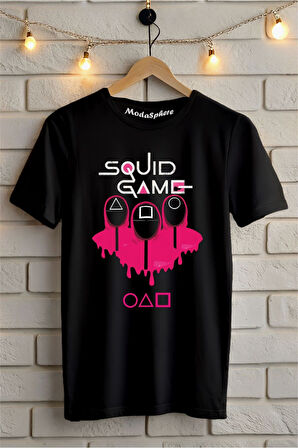 SQUID GAME Baskılı Unisex Oversize Tişört