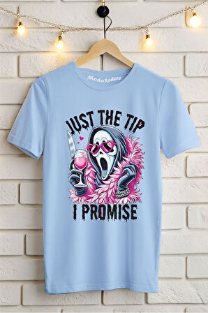 JUST THE TIP Baskılı Unisex Oversize Tişört