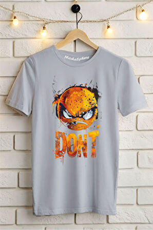 DON'T Baskılı Unisex Oversize Tişört