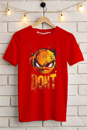 DON'T Baskılı Unisex Oversize Tişört