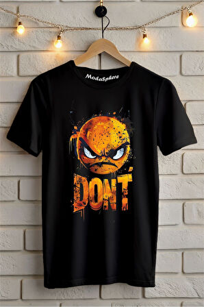 DON'T Baskılı Unisex Oversize Tişört