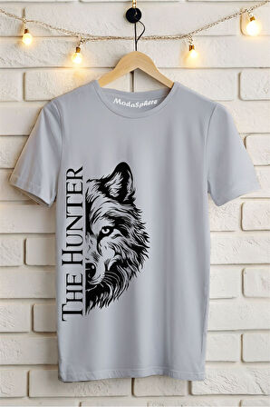 THE HUNTER Baskılı Unisex Oversize Tişört
