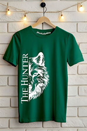 THE HUNTER Baskılı Unisex Oversize Tişört