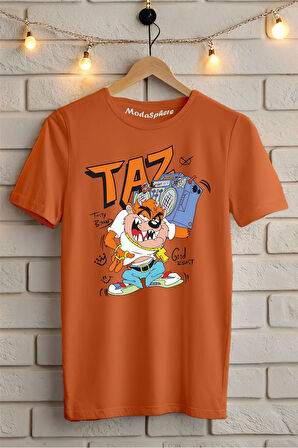 TAZ Baskılı Unisex Oversize Tişört