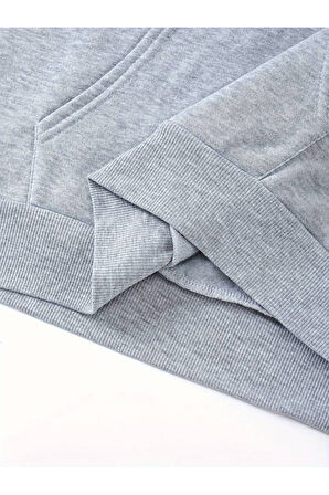 Bost in Boots Baskılı kapüşonlu Cepli Sweatshirt