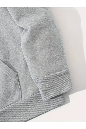 İskambil Kart Desenli Kapüşonlu Sweatshirt