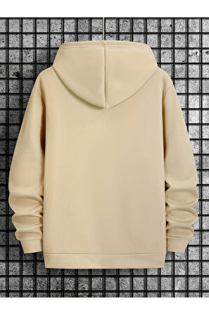 İskambil Kart Desenli Kapüşonlu Sweatshirt