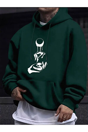 Eşsiz Desen Kalın İçi Yumuşacık Sweatshirt