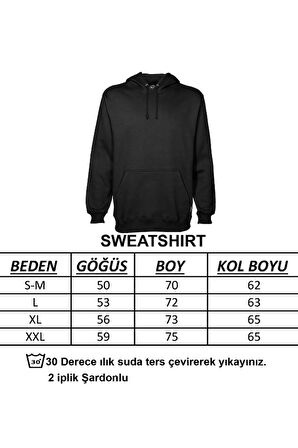 Peluş Ayı Baskılı Kapüşonlu Sweatshirt