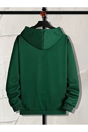 Cherry Baskılı Kapüşonlu Sweatshirt