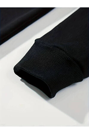 Ice Cream Baskılı Bisiklet Yaka Sweatshirt