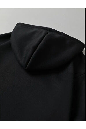 Santa Barbara Baskılı Kapüşonlu Cepli Sweatshirt