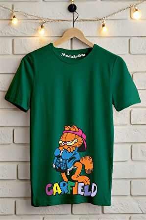 GARFIELD Baskılı Unisex Oversize Tişört