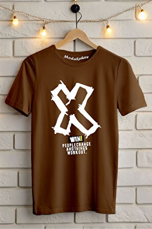 X WIN Baskılı Unisex Oversize Tişört