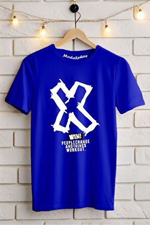 X WIN Baskılı Unisex Oversize Tişört
