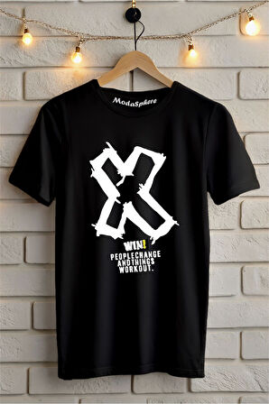 X WIN Baskılı Unisex Oversize Tişört