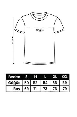 Baskılı Unisex Oversize Tişört