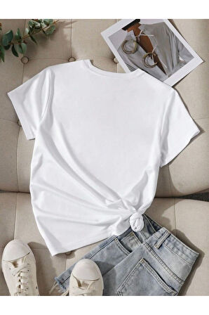 Baskılı Unisex Oversize Tişört