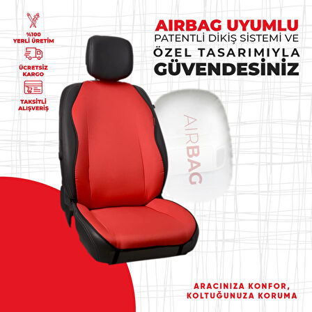 Düz Kırmızı Jakar Dokuma