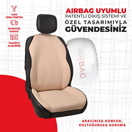 Bej Noktalı Jakar Dokuma