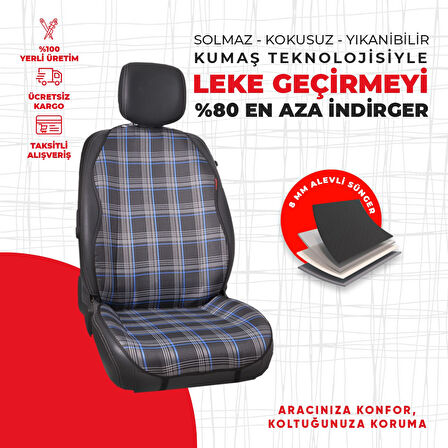 Mavi Gti Desen Jakar Dokuma