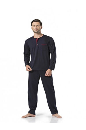Erkek Lacivert Pijama Takımı