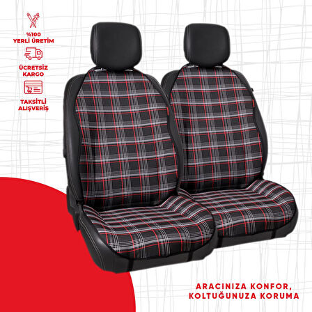 Kırmızı Gti Desen Jakar Dokuma