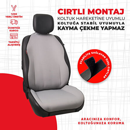 Düz Gri Jakar Dokuma