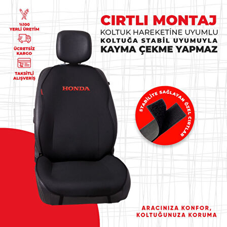 Kırmızı Honda Nakışlı Minder