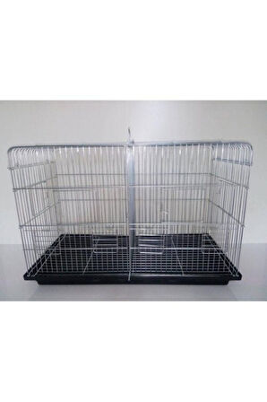 Ortadan Bölmeli Tabanlı Izgaralı Çifthane Üretim Kafesi Salma