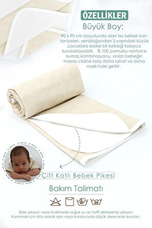 Babynest Ortopedik Bebek Yatak, Pike Ve Puset Aksesuar 6' Lı Set, Gökkuşağı Serisi, Krem