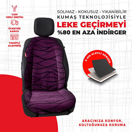 Mor Tay Tüyü Minder