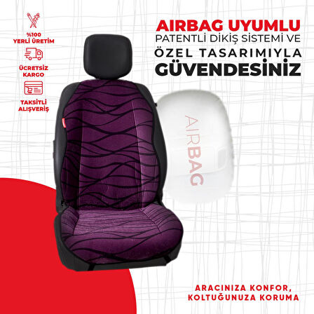 Mor Tay Tüyü Minder