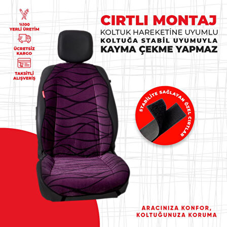 Mor Tay Tüyü Minder