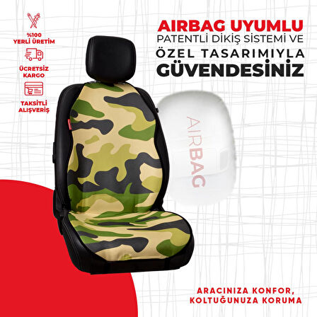 Dijital Baskılı Yeşil Kamuflaj Desen